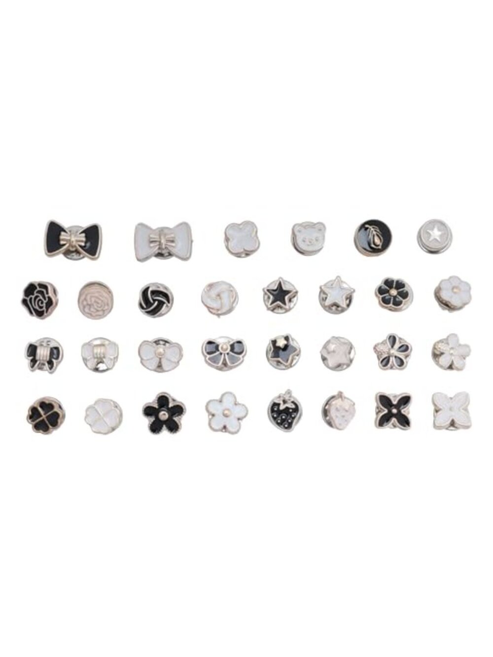 No Sew Pearl Brooch Pins Decorative Clothing Buttons Craft Notions